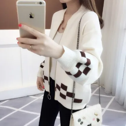 2019 autumn outfit sleeve knit cardigan