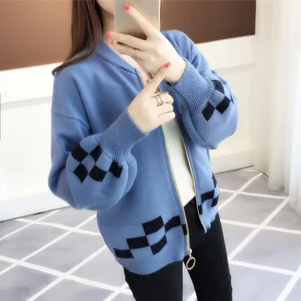 2019 autumn outfit sleeve knit cardigan