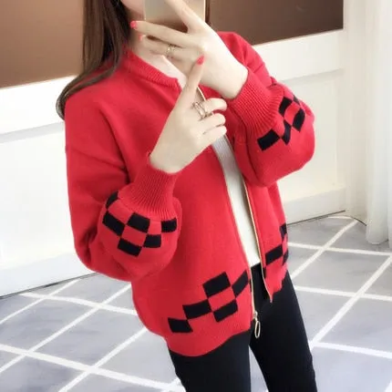 2019 autumn outfit sleeve knit cardigan