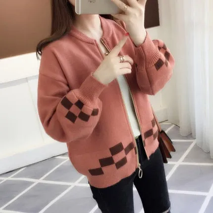 2019 autumn outfit sleeve knit cardigan