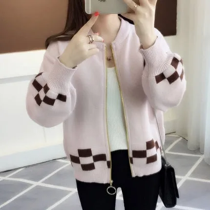 2019 autumn outfit sleeve knit cardigan