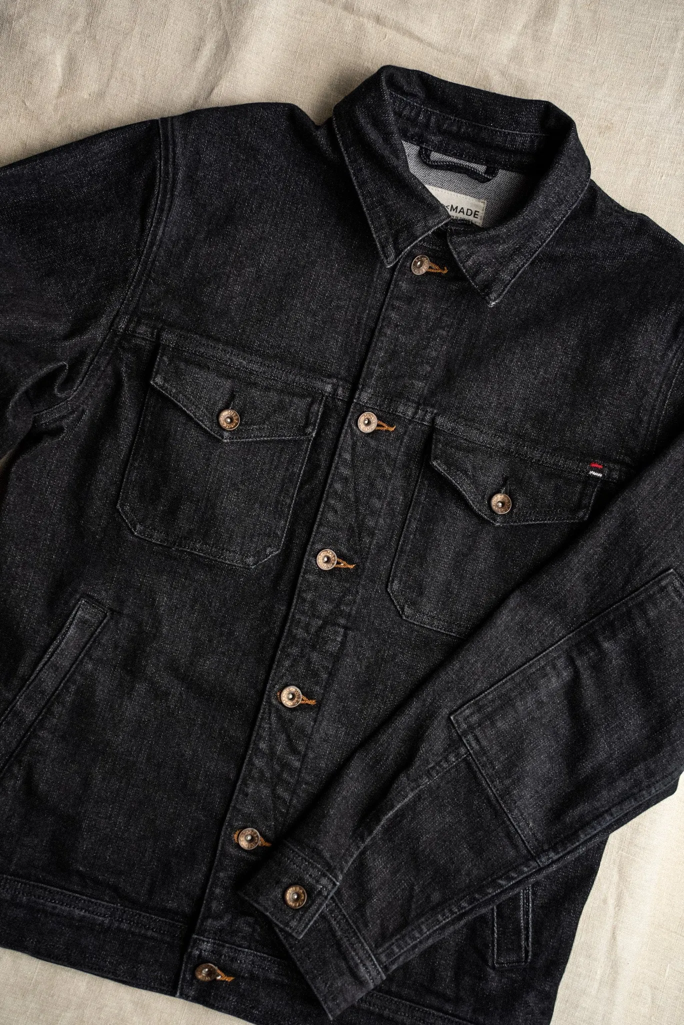 Artcher Jacket | 14oz Broken Twill Denim Black Stone