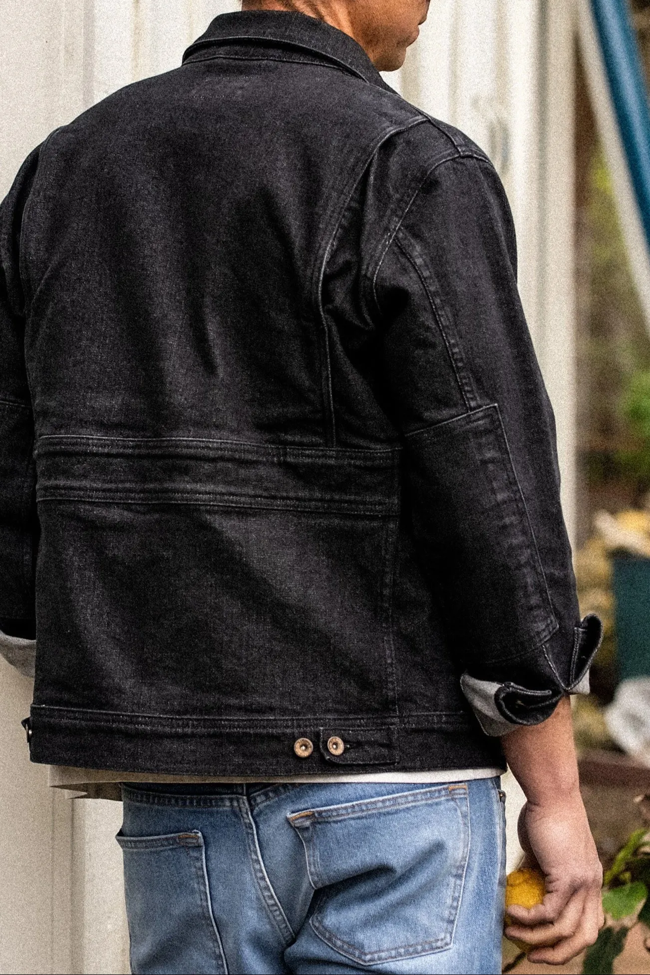 Artcher Jacket | 14oz Broken Twill Denim Black Stone