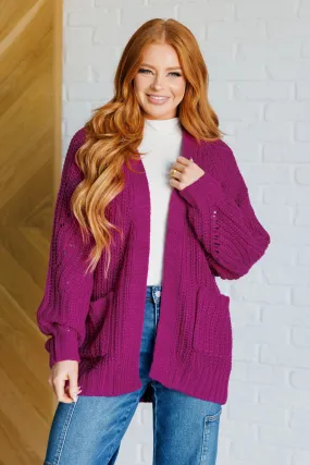 Collins Cardigan in Berry