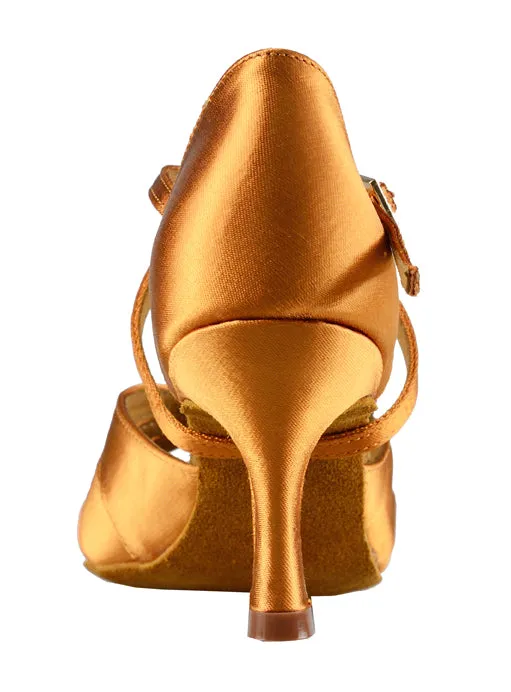 Dance America Ladies 3 Strap Latin Shoe with Rhinestone Buckle Phoenix