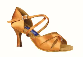 Dance America Ladies 3 Strap Latin Shoe with Rhinestone Buckle Phoenix