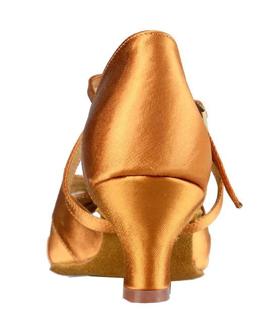 Dance America Ladies 3 Strap Latin Shoe with Rhinestone Buckle Phoenix