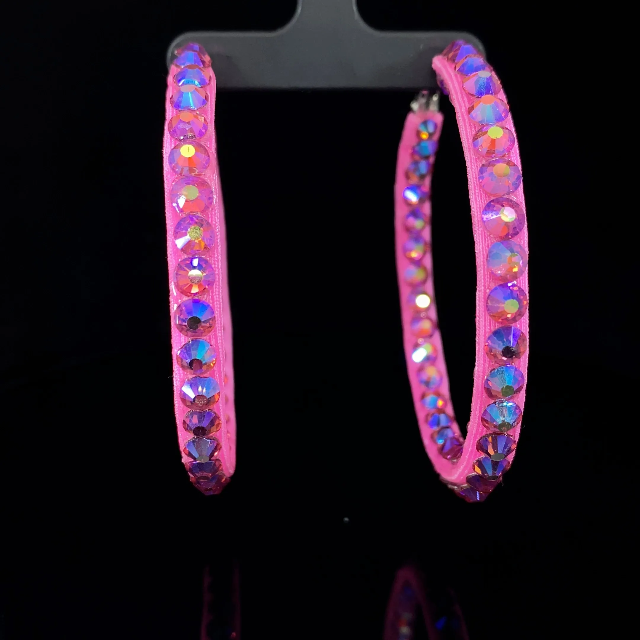 Hoop Earrings for Ballroom or Latin Dancing Available in Multiple Colors E001