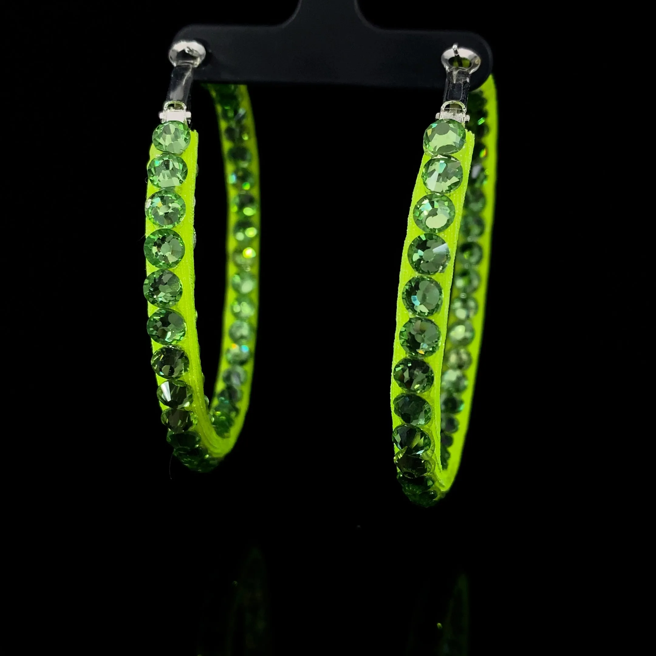 Hoop Earrings for Ballroom or Latin Dancing Available in Multiple Colors E001