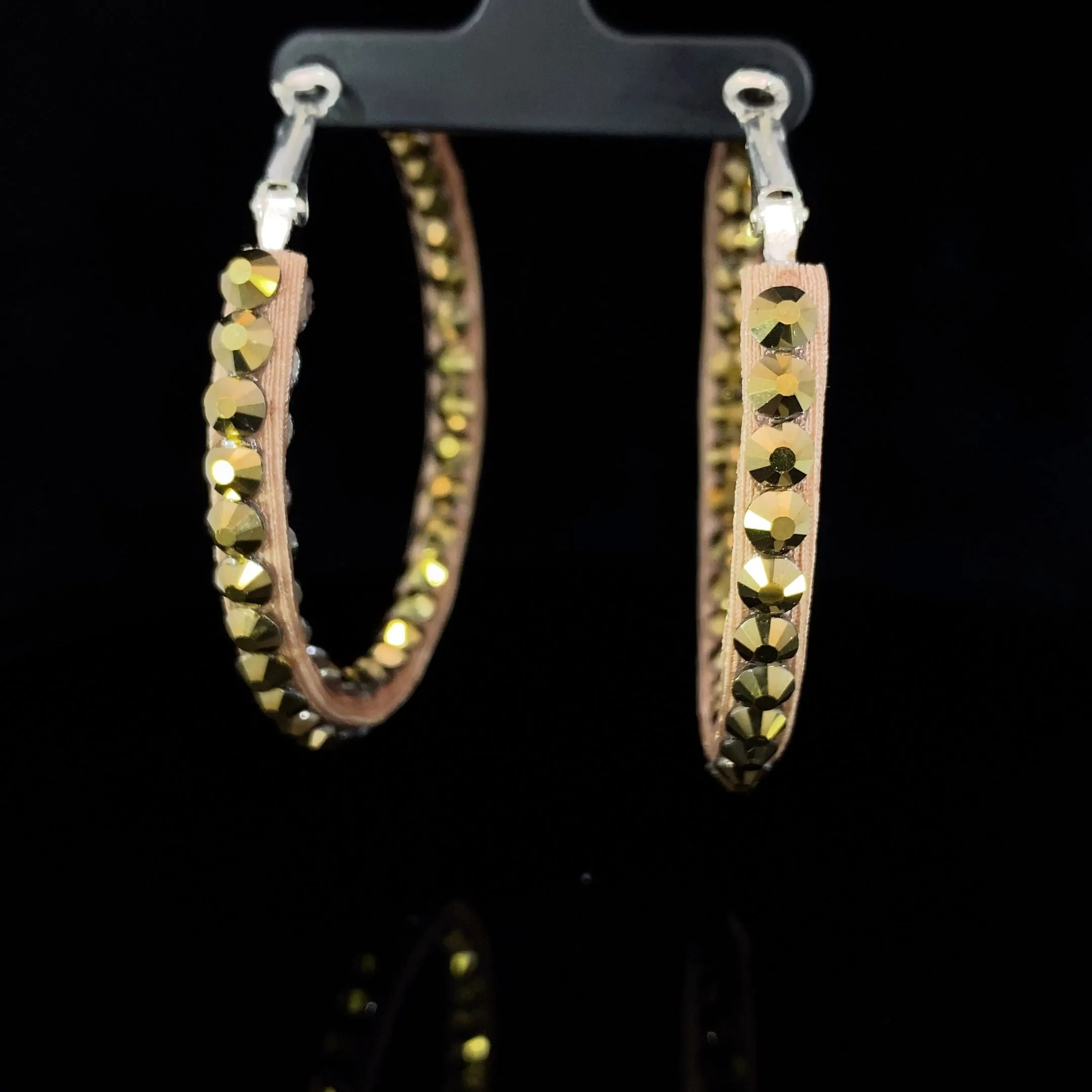 Hoop Earrings for Ballroom or Latin Dancing Available in Multiple Colors E001