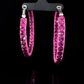 Hoop Earrings for Ballroom or Latin Dancing Available in Multiple Colors E001