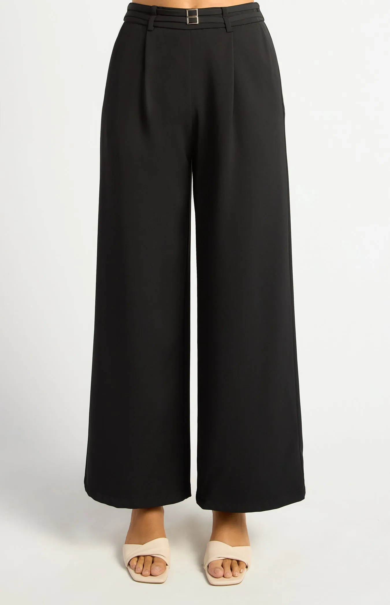 Merella Straight Leg Pants - Black