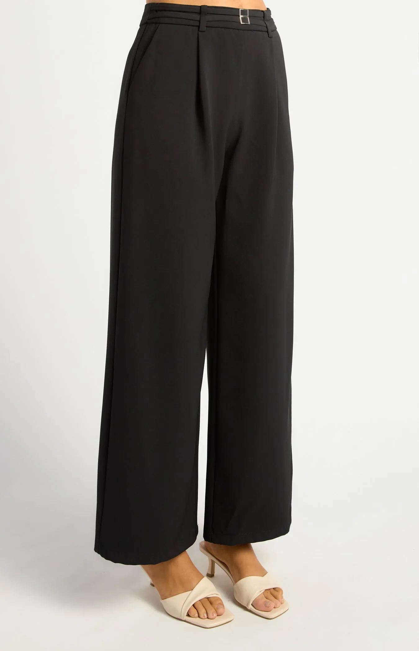 Merella Straight Leg Pants - Black
