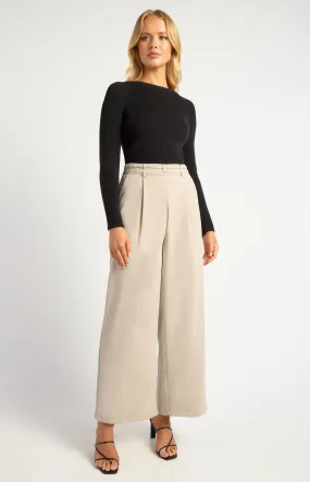 Merella Straight Leg Pants - Stone