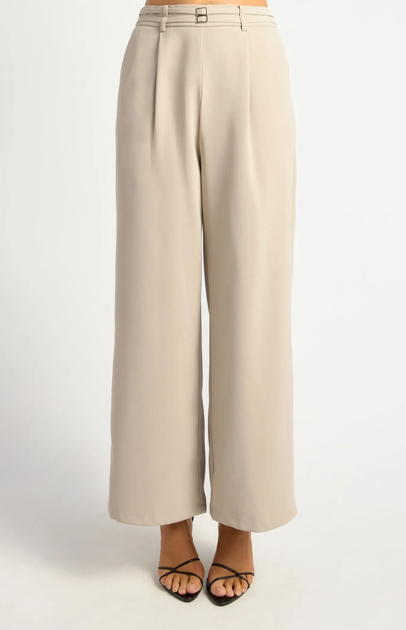 Merella Straight Leg Pants - Stone