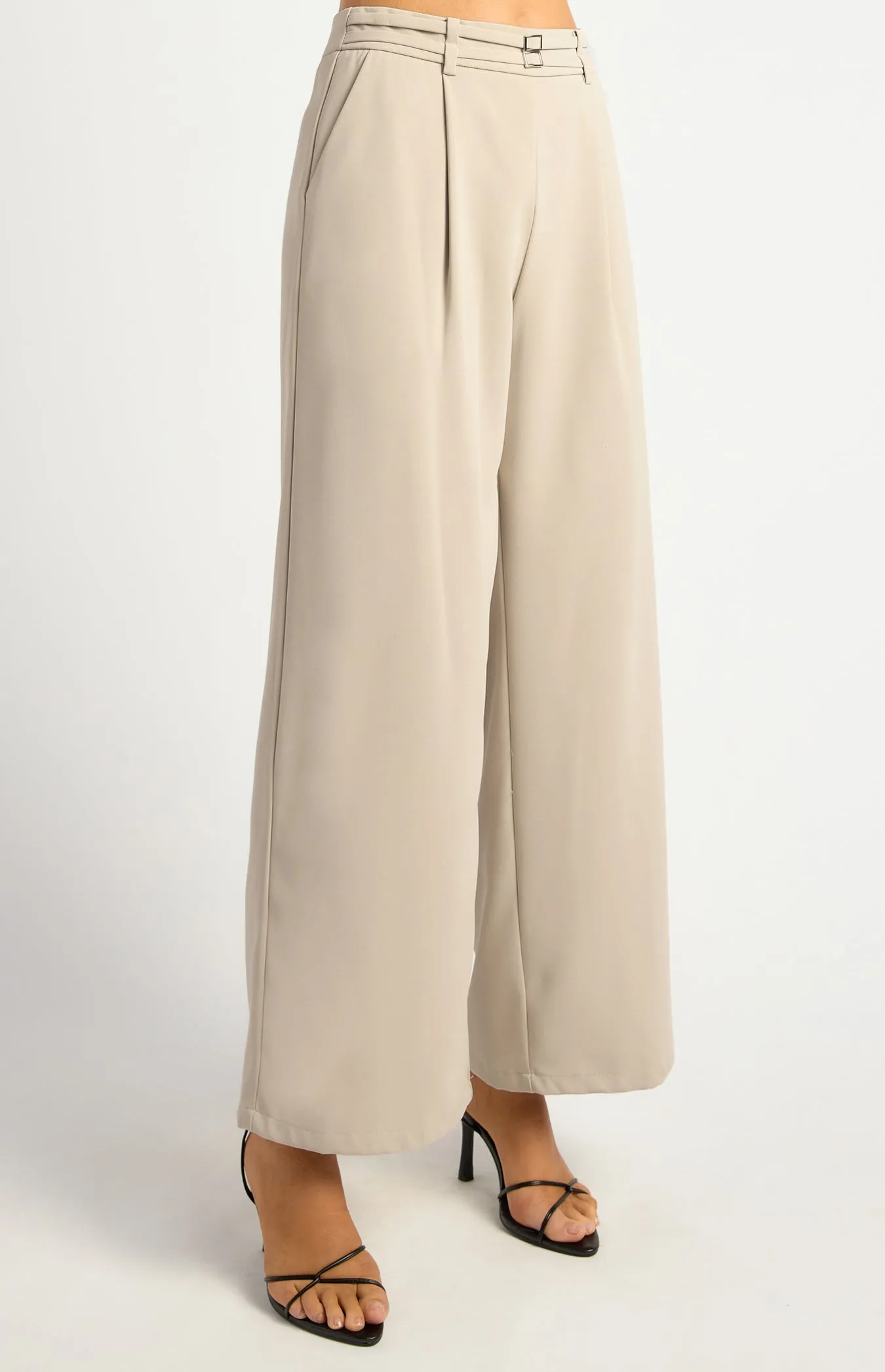 Merella Straight Leg Pants - Stone