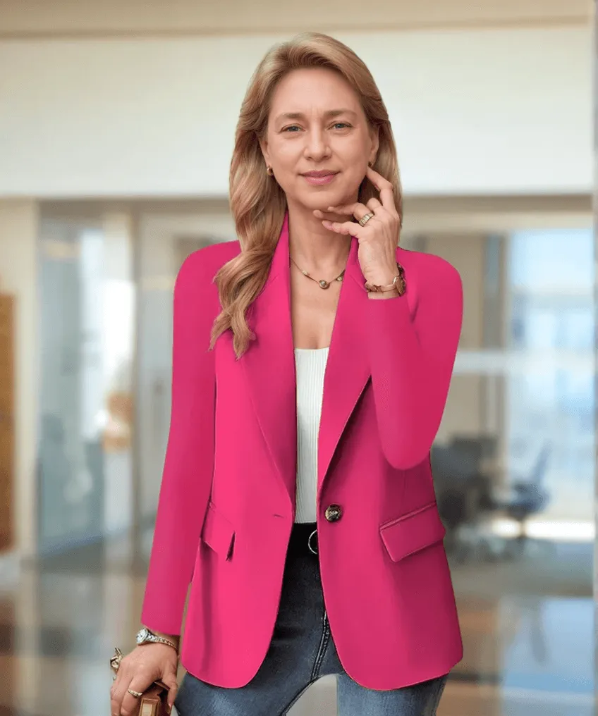 Women's Slim-Fit Long-Sleeve Blazer