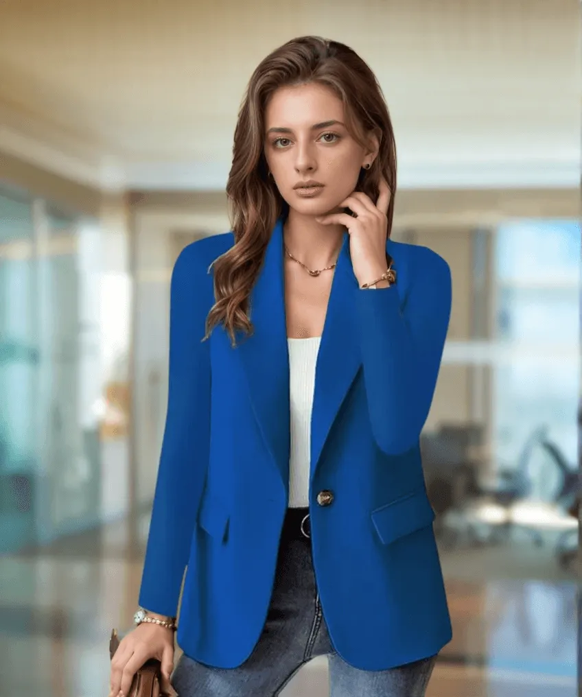 Women's Slim-Fit Long-Sleeve Blazer